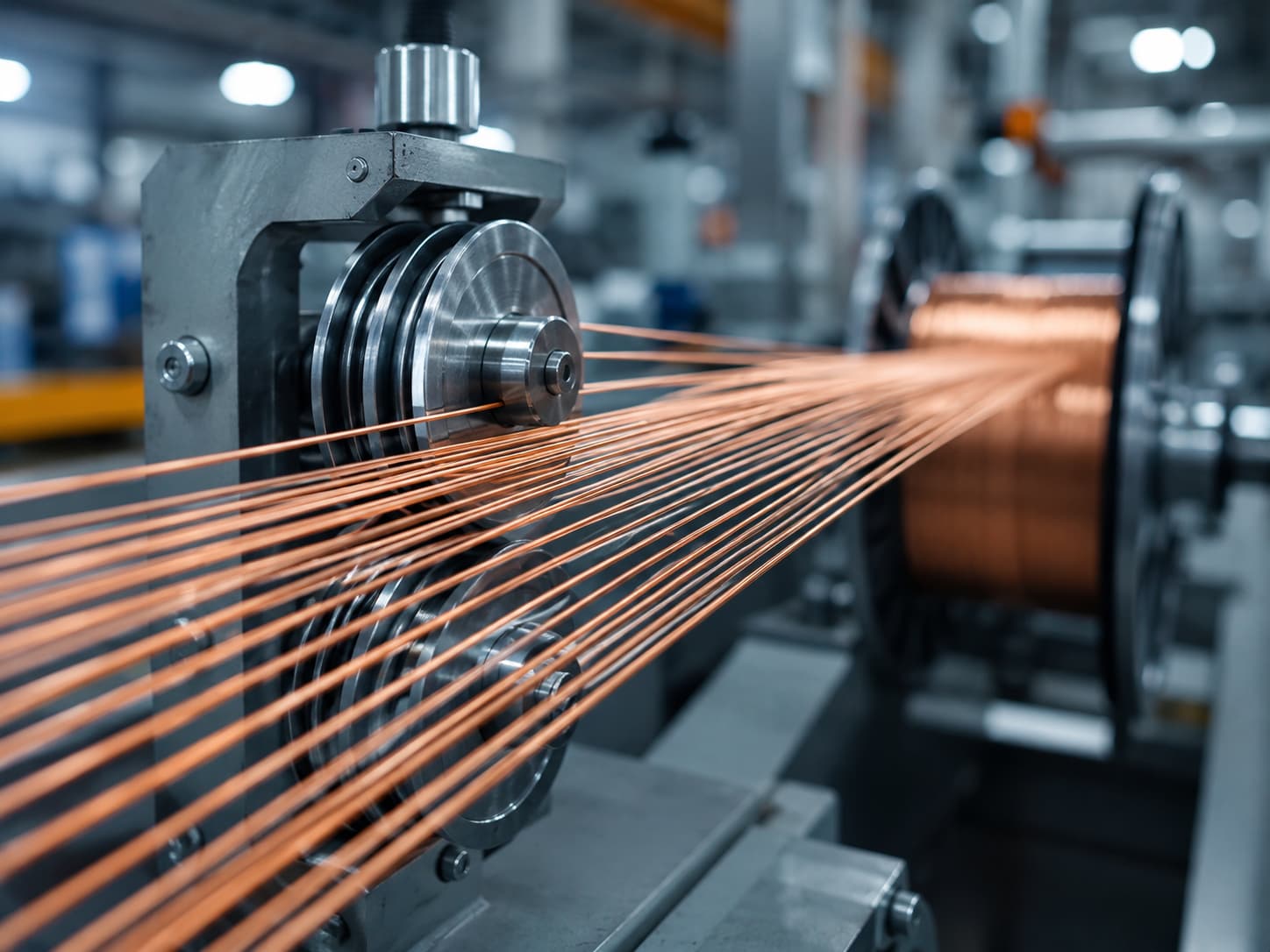 Copper wire drawing machine